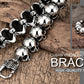 Male Minimalist Skull Bracelet Men And Women's Retro Punk Totem Stainless Steel Bangle Boy Creative glossy ghost head Hand chain
