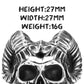Gothic Satan Skull Men Rings Stainless Steel Women Jewelry Punk Retro New In Rock Fashion Accessories Gift Wholesale Dropshiping