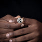 ICEDOUTBOX Moissanite Crown Skull Ring For Men Lab Diamond Sterling Silver Iced Out Hip Hop Rings for Woman Sparkling Jewelry