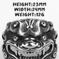 Stainless Steel Men Rings Chinese Style God Beast Kirin Amulet Punk Rock for Male Boyfriend Jewelry Creativity Gift Wholesale