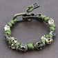 Retro Men's Skull Handmade Bracelet Gothic Skeleton Adjustable Woven Bangle Punk Motorcycle Amulet Jewelry Accessories Wholesale