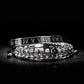 Luxury 3pcs/Set Skull Charm Black Bracelet Stainless Steel  Men Enamel Roman Number Bangles  Europe Fashion Couple Jewelry