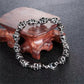 Retro Gothic Metal Skull Ghost Head Bracelet For Men Punk Charm Hip Hop Rock Knight Bracelet/Body Chain Accessory Gift