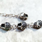 Skull Pave Link Chain Bracelet For Women Men Pure 925 Sterling Silver Punk Jewelry Party Gifts
