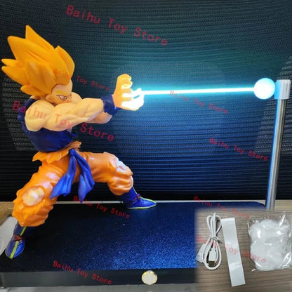 Son Goku Vegeta Kamehameha Lamp Figure Dragon Ball Magnetic Levitation Night Light (Rechargeable)