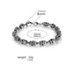 Retro Gothic Metal Skull Ghost Head Bracelet For Men Punk Charm Hip Hop Rock Knight Bracelet/Body Chain Accessory Gift