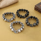 24mm Skull Charm Bracelet Men Stainless Steel 316L Punk Jewelry