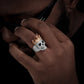 ICEDOUTBOX Moissanite Crown Skull Ring For Men Lab Diamond Sterling Silver Iced Out Hip Hop Rings for Woman Sparkling Jewelry