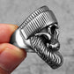 Hippie Skull Rider Men Rings Stainless Steel Women Jewelry Punk Retro New In Rock Fashion Accessories Gift Wholesale Dropshiping