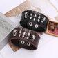 Skull Genuine Leather Wide Bracelet Punk Style Woven Cowhide Metal Skull+Bullet Bracelet Male Personalized Wristband Accessory