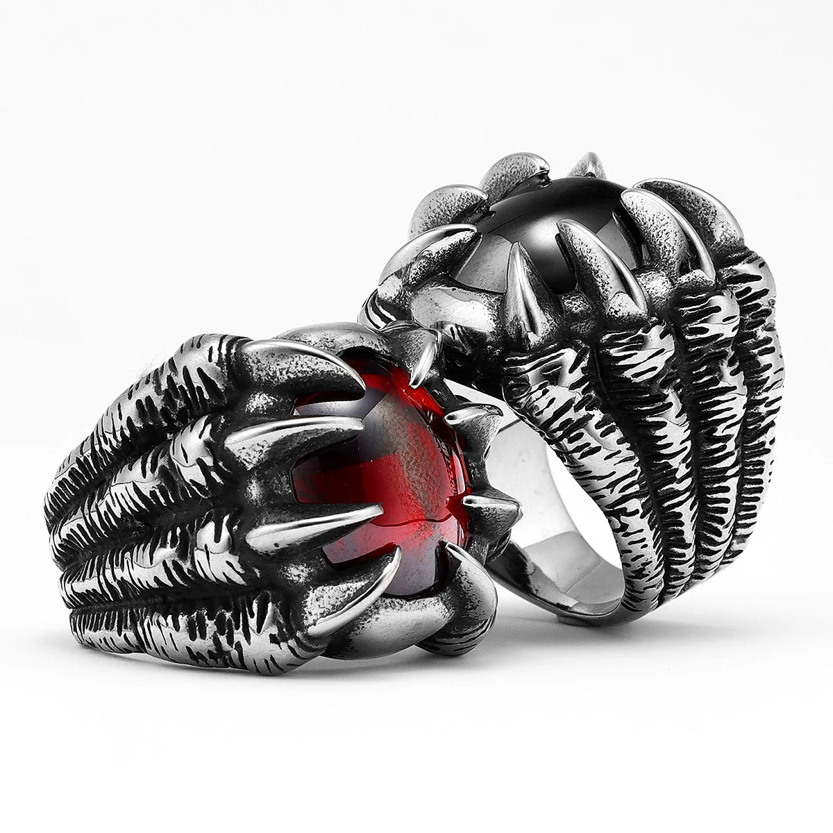 Devil Dragon Claw Men Rings Stainless Steel Women Jewelry Vintage Gothic Punk Rock Cool Stuff Fashion Accessories Gift Wholesale