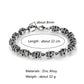 Cool Rock Style Steampunk Skull Bracelet for Men Women Alloy Skeleton Beaded Bracelet Hiphop Tibetan Prayer Beaded Bracelet New
