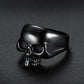 Skull Head Men Rings Stainless Steel Women Jewelry Vintage Punk Rock Cool Stuff Fashion Accessories Halloween Gift Wholesale