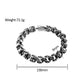 Gothic Vintage Stainless Steel Skull Bangle for Men Punk Trend Personalized Amulet Bracelets Fashion Jewelry Gifts Dropshipping