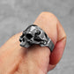 Retro Geometric Skull Men Rings Stainless Steel Women Jewelry Punk Retro New In Rock Fashion Accessories Gift Wholesale