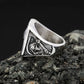 Vintage Stainless Steel Death Sickle Skull Rings For Men Punk Hip Hop Domineering Skull Ring Party Biker Jewelry Gifts Wholesale