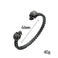 Stainless Steel Gothic Black Skull Bracelet for Men Vintage Adjustable Skeleton Bangle Never Fade Punk Rock Jewelry Dropshipping