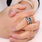 Punk Jewellery 316L Stainless Steel Men Ring Vintage Viking Skeleton Finger Band Rings With Crystal Eye Men's Jewelry Wholesale