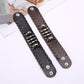 Skull Genuine Leather Wide Bracelet Punk Style Woven Cowhide Metal Skull+Bullet Bracelet Male Personalized Wristband Accessory