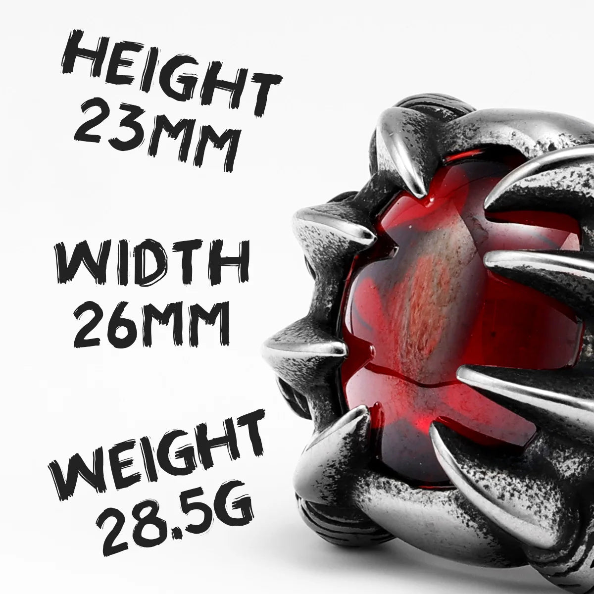 Devil Dragon Claw Men Rings Stainless Steel Women Jewelry Vintage Gothic Punk Rock Cool Stuff Fashion Accessories Gift Wholesale