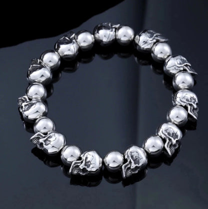 Men High Quality Skull Bracelet Men's Punk Large Adjustable Skeleton Bracelet Men Jewelry Gifts