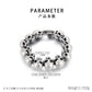 24mm Skull Charm Bracelet Men Stainless Steel 316L Punk Jewelry