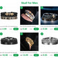 Luxury 3pcs/Set Skull Charm Black Bracelet Stainless Steel  Men Enamel Roman Number Bangles  Europe Fashion Couple Jewelry