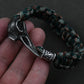 Wicca Skull Rune Bead Bracelet Odin Raven Stainless Steel Viking Bracelet Men Slavic Jewelry Vikings Accessories Vikingos Bangle