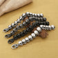 24mm Skull Charm Bracelet Men Stainless Steel 316L Punk Jewelry