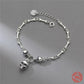 YIZIZAI Gothic Style 100% 925 Sterling Silver Men Women Creative Retro Skull Bone Chain Bracelet For Halloween party