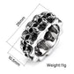 Gothic Vintage Stainless Steel Skull Ring For Men Boys Punk Rock Hip Hop Skull Rings Fashion Party Jewelry Gifts Dropshipping