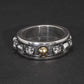 S925 Sterling Silver Rotating Spinner Skull Mens Rings Retro Punk Rock Style Aneis Vintage Fine Jewelry
