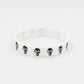 1PC New Casual Skull Silicone Rubber Wristband Sports Black White Bracelets&Bangles Hiphop Skeleton Band Women Men SH365
