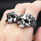 Vintage Gothic 316L Stainless Steel Skull Rings For Men Women Punk Hip Hop Motorcycle Band Jewelry Halloween Gifts Dropshipping