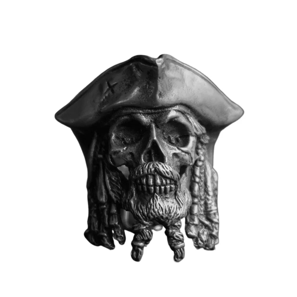 Retro Punk Gothic Pirate Captain Demon Skull Rings for Men Personality Scary and Funny Finger Jewelry Halloween Gifts