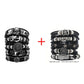 Fashion Bracelet Viking  Bracelet For Men Hand Bracelets Woven Skull Hand Jewelry Adjustable Leather Set viking man bracelet