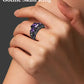Gothic Jewelry Purple Red Black Crystal Unique Black Skull Rings for Women Halloween Christmas Gifts