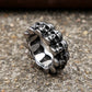 Gothic Vintage Stainless Steel Skull Ring For Men Boys Punk Rock Hip Hop Skull Rings Fashion Party Jewelry Gifts Dropshipping