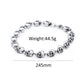 Gothic Vintage Personality Skull Bracelets For Men Women 316L Stainless Steel Fashion Punk Halloween Jewelry Gifts Dropshipping