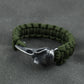 Wicca Skull Rune Bead Bracelet Odin Raven Stainless Steel Viking Bracelet Men Slavic Jewelry Vikings Accessories Vikingos Bangle