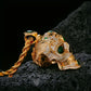 Gothic Synthetic Green Treasure Eye Skull Pendant Necklace Is A Fashionable Accessory Suitable for Both Men And Women. It Can Be Worn As A Matching Set And Makes for A Perfect Birthday, Anniversary, Or Halloween Romantic Gift