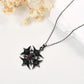 Halloween Skull Necklace For Women Sterling Silver Gothic Skeleton Necklace Black Natural Garnet Halloween Pendant Halloween Skull Jewelry Christmas Gift Mothers Day