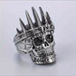 1pc Of Classic European And American Style Ring, Stainless Steel Men'S Ring With Crown And Skull, Domineering And Personality Must-have Ring For Trendy Men The First Choice For Holiday Gifts.