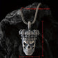 Skull Chain Necklace, Gothic Skull Silvery Necklace, Men'S Pendant, Skull Charm Necklace, Gift for Boyfriend