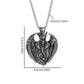Men's Hip Hop Punk Crown Skull Pendant - 316L Stainless Steel, Antique Silvery Finish