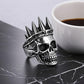 1pc Of Classic European And American Style Ring, Stainless Steel Men'S Ring With Crown And Skull, Domineering And Personality Must-have Ring For Trendy Men The First Choice For Holiday Gifts.
