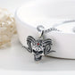 Skull Necklace for Men Satanic Necklace Skull Pendant Demon Necklace Satanic Baphomet Necklace Gothic Goat Head Jewelry Gift for Father's Day Mother's Day 925 Sterling Silver