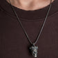 Skull Chain Necklace, Gothic Skull Silvery Necklace, Men'S Pendant, Skull Charm Necklace, Gift for Boyfriend