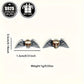 2pc925 Pure Silvery, Silvery Weight About 1g, Skull Wings Earrings, Retro Gothic Punk Style Halloween Party Earrings, Exquisite Holiday Gift