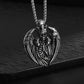 Men's Hip Hop Punk Crown Skull Pendant - 316L Stainless Steel, Antique Silvery Finish